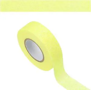 PATIKIL 1 Roll Glitter Paper Washi Tape, Washi Decorative Tape for Crafts, Yellow PATIKIL 1 Roll Glitter Paper Washi Tape, Washi Decorative Tape for Crafts, Yellow