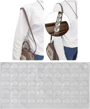 200 Pack Purse Strap Grip Dots Non-Slip Rubber Handbag Shoulder Straps Grippy Bumper Pads Invisible Adhesive Grippers for Tote Bag Straps Laptop Case Preventing from Slipping Off Shoulder 200 Pack Purse Strap Grip Dots Non-Slip Rubber Handbag Shoulder Straps Grippy Bumper Pads Invisible Adhesive Grippers for Tote Bag Straps Laptop Case Preventing from Slipping Off Shoulder