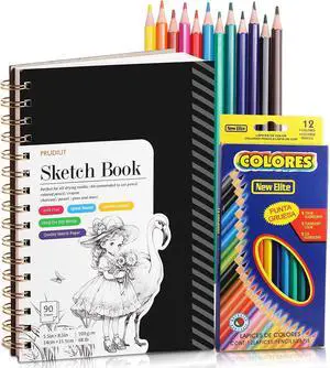 5.5 × 8.5In Sketch Book Set for Kids, 100gsm Spiral Sketchbook for Drawing 5.5 × 8.5In Sketch Book Set for Kids, 100gsm Spiral Sketchbook for Drawing