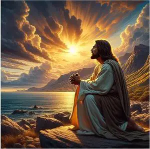Jesus Paint by Numbers Kit for Adults, 16x16 inch Jesus Paint by Numbers Kit for Adults, 16x16 inch