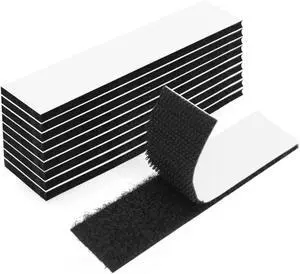 20Pack Hook Loop Tape Heavy Duty, 1x4inch Double Sided Fastener Mounting Strips Reusable Strong Adhesive Interlocking Mounting Tape for Fabric Home Carpet Rug Poster 20Pack Hook Loop Tape Heavy Duty, 1x4inch Double Sided Fastener Mounting Strips Reusable Strong Adhesive Interlocking Mounting Tape for Fabric Home Carpet Rug Poster