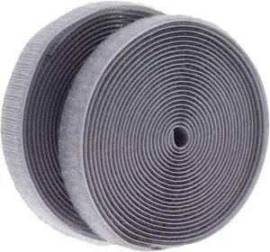5 Yards Sew On Hook and Loop Tape Fastening Nylon Fabric Tape with Non-Adhesive for DIY Craft Interlocking Tape Sewing Fasteners (3/4''Wide, 5 Yard Hook + 5Yard Loop) for Roll,Gray 5 Yards Sew On Hook and Loop Tape Fastening Nylon Fabric Tape with Non-Adhesive for DIY Craft Interlocking Tape Sewing Fasteners (3/4''Wide, 5 Yard Hook + 5Yard Loop) for Roll,Gray