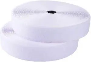 Sew on Hook and Loop Tape 3/4 Inch Width, Non-Adhesive Sticky Back, Sewing Fastening Tape Nylon Fabric Fastener Interlocking Tape Sewing Fasteners for Sewing DIY Crafts (White, 16.4FT) Sew on Hook and Loop Tape 3/4 Inch Width, Non-Adhesive Sticky Back, Sewing Fastening Tape Nylon Fabric Fastener Interlocking Tape Sewing Fasteners for Sewing DIY Crafts (White, 16.4FT)