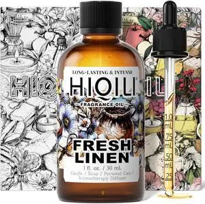HIQILI Fresh Linen Fragrance Oil for Laundry, Add to Dryer Balls - 1 Fl Oz HIQILI Fresh Linen Fragrance Oil for Laundry, Add to Dryer Balls - 1 Fl Oz