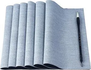 Clofiak 6 Pieces Water Drawing Writing Cloth, 17 x 13 Inch Reusable Calligraphy Paper, Chinese Traditional Calligraphy Water Drawing Mat Mat for Students, Beginners Practicing Clofiak 6 Pieces Water Drawing Writing Cloth, 17 x 13 Inch Reusable Calligraphy Paper, Chinese Traditional Calligraphy Water Drawing Mat Mat for Students, Beginners Practicing