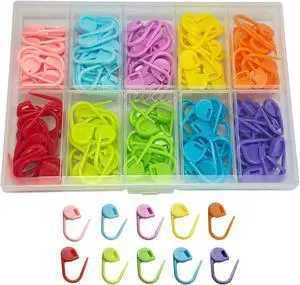 Meikeer 150PCS Locking Stitch Markers with Storage Box, 10 Colors Meikeer 150PCS Locking Stitch Markers with Storage Box, 10 Colors