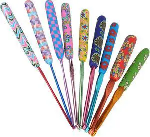 Coopay Warm Crochet Hook, Ergonomic Crochet Hooks Set w/Soft Grip Coopay Warm Crochet Hook, Ergonomic Crochet Hooks Set w/Soft Grip