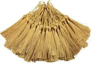 100Pcs 5 Inch Silky Bookmark Tassels for Jewelry, Souvenir(Champange) 100Pcs 5 Inch Silky Bookmark Tassels for Jewelry, Souvenir(Champange)