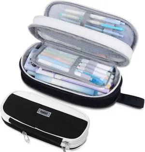 Sooez Large Pencil Case, Expandable Pencil Bag Pouch, Pen Bag with Zipper Sooez Large Pencil Case, Expandable Pencil Bag Pouch, Pen Bag with Zipper