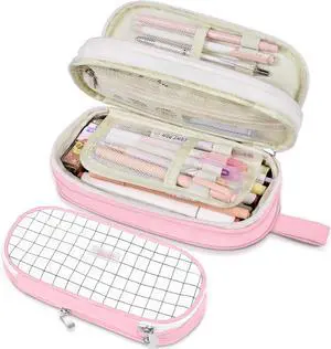 Sooez Large Pencil Case, Expandable Pencil Bag Pouch, Pen Bag with Zipper Sooez Large Pencil Case, Expandable Pencil Bag Pouch, Pen Bag with Zipper
