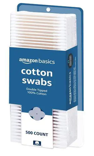 Double-Tipped Cotton Swabs for Personal Hygiene and Baby Care, Cotton, Versatile, Baby Safe, 500 Count Double-Tipped Cotton Swabs for Personal Hygiene and Baby Care, Cotton, Versatile, Baby Safe, 500 Count