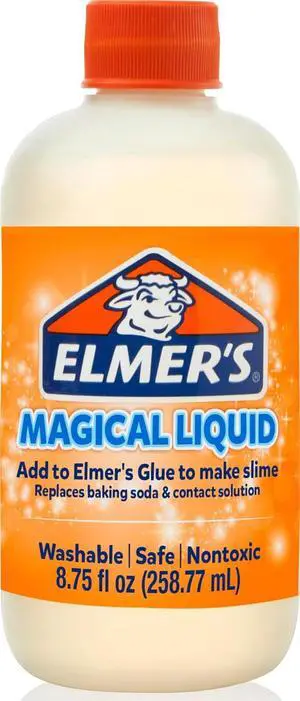 Elmer's Magical Liquid Slime Activator Solution, 8.75 fl oz, Updated Formula for Double Slime Output, Safe Washable NonToxic for Kids Arts & Crafts Elmer's Magical Liquid Slime Activator Solution, 8.75 fl oz, Updated Formula for Double Slime Output, Safe Washable NonToxic for Kids Arts & Crafts