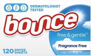 Bounce Free & Gentle Dryer Sheets, Unscented, 120 Count Bounce Free & Gentle Dryer Sheets, Unscented, 120 Count