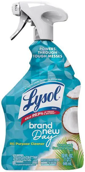 Lysol All Purpose Cleaner Spray, Disinfectant, Coconut, 32oz Lysol All Purpose Cleaner Spray, Disinfectant, Coconut, 32oz