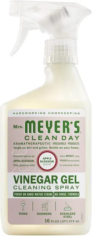 MRS. MEYER'S CLEAN DAY Vinegar Gel Cleaning Spray, Apple Blossom, 16 fl oz MRS. MEYER'S CLEAN DAY Vinegar Gel Cleaning Spray, Apple Blossom, 16 fl oz