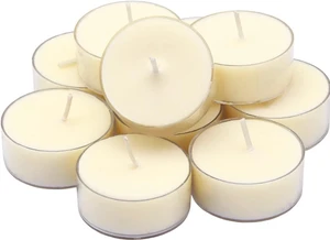 DEYBBY Jasmine Aromatherapy Tea Candles, 12-Pack, 4-Hour Burn DEYBBY Jasmine Aromatherapy Tea Candles, 12-Pack, 4-Hour Burn