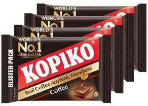 Kopiko Coffee Candy, Bold-Tasty Hard Candy from Indonesia with Real Coffee Extract, 4-Pack (1.13 oz Each) Kopiko Coffee Candy, Bold-Tasty Hard Candy from Indonesia with Real Coffee Extract, 4-Pack (1.13 oz Each)