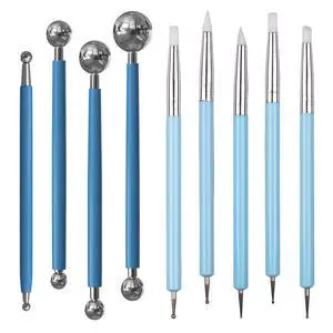 Silicone Clay Sculpting Tool, Ceramic Clay Ball Stylus Dot Painting Tools, Pottery Embossing Tool for Rock, Nail, Blending, Drawing, Modeling Silicone Clay Sculpting Tool, Ceramic Clay Ball Stylus Dot Painting Tools, Pottery Embossing Tool for Rock, Nail, Blending, Drawing, Modeling