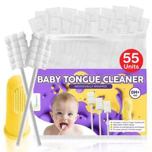 Trueocity Baby Tongue Cleaner 55 Units Trueocity Baby Tongue Cleaner 55 Units
