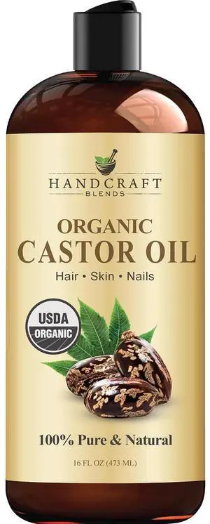 Handcraft Blends Organic Castor Oil, 16 Fl Oz Handcraft Blends Organic Castor Oil, 16 Fl Oz