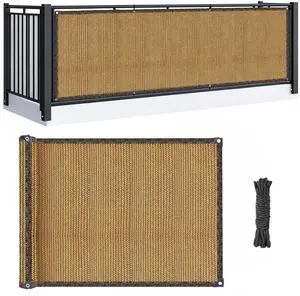 RAINFLOW 3'x10' Brown Outdoor Balcony Privacy Screen RAINFLOW 3'x10' Brown Outdoor Balcony Privacy Screen