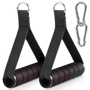 2 Pack Upgraded Exercise Handles for Cable Machine Attachments, Strength Training, Pilates, Home Gym, Resistance Bands, Heavy Duty Accessories 2 Pack Upgraded Exercise Handles for Cable Machine Attachments, Strength Training, Pilates, Home Gym, Resistance Bands, Heavy Duty Accessories