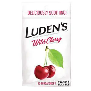 Ludens Sore Throat Drops Wild Cherry 30 Count Ludens Sore Throat Drops Wild Cherry 30 Count