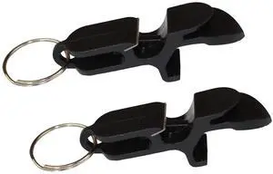 Beer Shotgun Tool Bottle Opener Keychain, 2 Pack, Black Beer Shotgun Tool Bottle Opener Keychain, 2 Pack, Black
