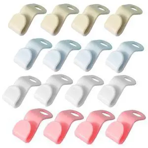 100Pcs 4-Color Hanger Hooks Stackable Space-Saving Closet Organizer 100Pcs 4-Color Hanger Hooks Stackable Space-Saving Closet Organizer
