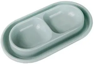 Baoblaze Cat and Dog Food and Water Bowl Set, Double Pet Bowls for Small and Medium Size Dogs and Cats, Small Gray Baoblaze Cat and Dog Food and Water Bowl Set, Double Pet Bowls for Small and Medium Size Dogs and Cats, Small Gray