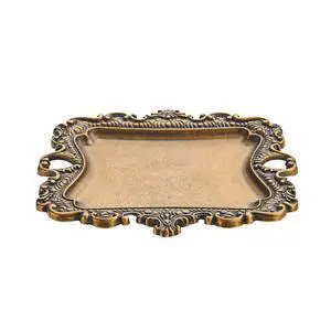 Khtumeware 1 Pack Vintage Gold Antique Brass Jewelry Dish for Rings and Small Trinkets Khtumeware 1 Pack Vintage Gold Antique Brass Jewelry Dish for Rings and Small Trinkets