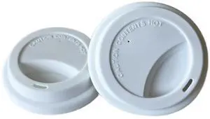 Reusable Silicone Lids for Mugs and Cups, 2-Pack, White Reusable Silicone Lids for Mugs and Cups, 2-Pack, White