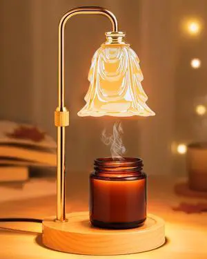 Candle Warmer Lamp with Timer and Dimmer, 5 Brightness Settings, Anti-Glare, Adjustable Height, Wax Warmer for Scented Candles, Home Decor, Gift for Birthday, Valentines Candle Warmer Lamp with Timer and Dimmer, 5 Brightness Settings, Anti-Glare, Adjustable Height, Wax Warmer for Scented Candles, Home Decor, Gift for Birthday, Valentines