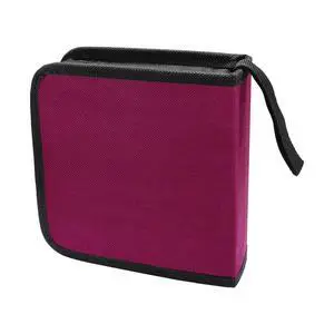 40 Capacity CD/DVD Disc Storage Binder Wallet for Car, Purple 40 Capacity CD/DVD Disc Storage Binder Wallet for Car, Purple