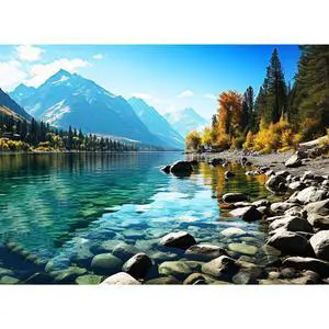 VOLUVOLU 500 Piece Glacier Park Jigsaw Puzzle for Adults VOLUVOLU 500 Piece Glacier Park Jigsaw Puzzle for Adults