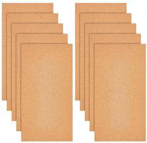 OLYCRAFT 10 Sheets 1mm Thick Cork 12x6.1 Inch Brown Rectangle Wooden Tiles for Coaster Placemat Kitchen Dining DIY Crafts Supplies OLYCRAFT 10 Sheets 1mm Thick Cork 12x6.1 Inch Brown Rectangle Wooden Tiles for Coaster Placemat Kitchen Dining DIY Crafts Supplies