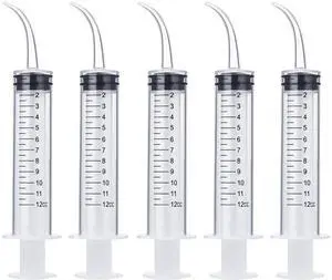 5 Pack Wisdom Teeth Irrigation Syringes with Measure Scale and Curved Tip for Oral Care and Tonsil Stone 5 Pack Wisdom Teeth Irrigation Syringes with Measure Scale and Curved Tip for Oral Care and Tonsil Stone