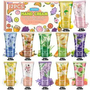 VESPRO 12 Pack Hand Cream Gift Set, Travel Size Mini Moisturizing Hand Lotion, Bulk for Dry Cracked Hands, Thank You Gifts, Party Favors, Teacher Gifts, Birthday Gifts VESPRO 12 Pack Hand Cream Gift Set, Travel Size Mini Moisturizing Hand Lotion, Bulk for Dry Cracked Hands, Thank You Gifts, Party Favors, Teacher Gifts, Birthday Gifts