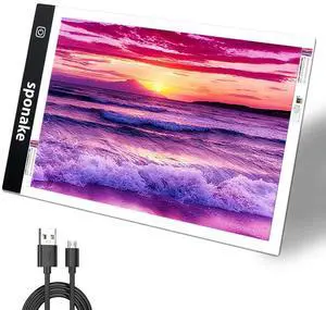 A4 Light Pad for Diamond Painting, USB Powered Diamond Art Light Board A4 Light Pad for Diamond Painting, USB Powered Diamond Art Light Board