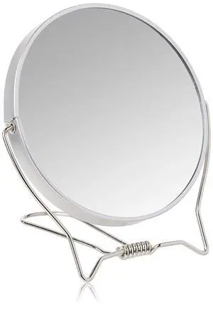 Goody Two-Sided Makeup Mirror with Stand, 1X and 3X Magnification, Lightweight Portable Table Top Vanity Mirror Goody Two-Sided Makeup Mirror with Stand, 1X and 3X Magnification, Lightweight Portable Table Top Vanity Mirror
