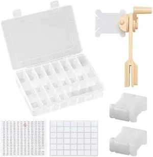 Embroidery Floss Organizer with 24 Compartments Embroidery Floss Organizer with 24 Compartments