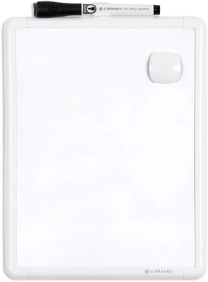 U Brands Contempo Small Magnetic Whiteboard, 8.5" x 11", White Modern Frame, Mini Dry Erase Board for Fridge & Locker, Includes Marker & Magnet U Brands Contempo Small Magnetic Whiteboard, 8.5" x 11", White Modern Frame, Mini Dry Erase Board for Fridge & Locker, Includes Marker & Magnet