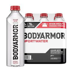 Bodyarmor Sportwater 1L (6 Pk) High Alkaline Water Pack + Electrolytes Bodyarmor Sportwater 1L (6 Pk) High Alkaline Water Pack + Electrolytes