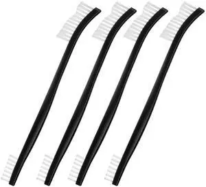 4 Pcs Nylon Bristle Small Detailing Crevice Brushes, Mini Stiff Brushes for Jewelry, Car, Kitchen, Space Cleaning 4 Pcs Nylon Bristle Small Detailing Crevice Brushes, Mini Stiff Brushes for Jewelry, Car, Kitchen, Space Cleaning