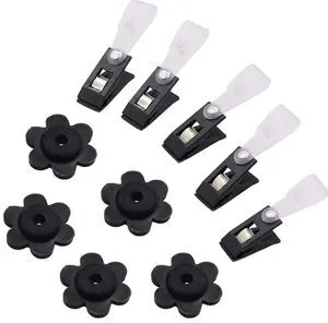 10 Pack Garden Flag Rubber Stoppers and Adjustable Anti-Wind Clips for Flag Poles Stand 10 Pack Garden Flag Rubber Stoppers and Adjustable Anti-Wind Clips for Flag Poles Stand