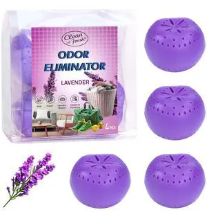 4 Pack Baking Soda Deodorizer Balls, Lavender Scent Shoe Deodorizer 4 Pack Baking Soda Deodorizer Balls, Lavender Scent Shoe Deodorizer