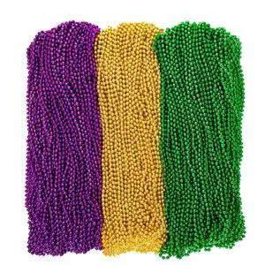 12 PCS Mardi Gras Beads Necklaces, 33", 3 Colors Purple Green Gold, Carnival Party Supplies for Masquerade Holiday Party Favors Decorations 12 PCS Mardi Gras Beads Necklaces, 33", 3 Colors Purple Green Gold, Carnival Party Supplies for Masquerade Holiday Party Favors Decorations