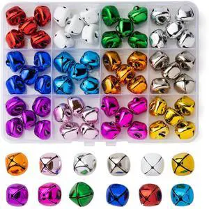 60PCS 0.59 Inch 12 Colors Jingle Bells for Crafting, Home Decorations, Pets and Party Decor, Bulk Christmas Bells 60PCS 0.59 Inch 12 Colors Jingle Bells for Crafting, Home Decorations, Pets and Party Decor, Bulk Christmas Bells