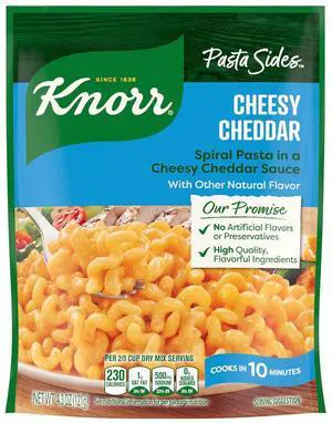 Knorr Cheesy Cheddar Rotini Pasta Sides 4.3oz 1PK Knorr Cheesy Cheddar Rotini Pasta Sides 4.3oz 1PK