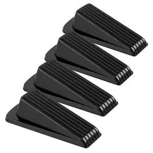 4 Pack Sturdy Stackable Rubber Door Stopper Wedges for Bottom of Door 4 Pack Sturdy Stackable Rubber Door Stopper Wedges for Bottom of Door